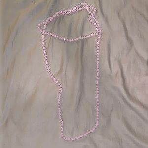 Pink beaded necklace